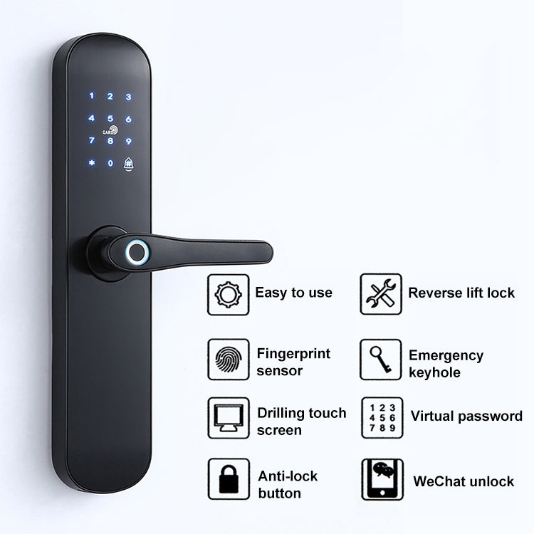 S011M Cerradura automática multifuncional con huella digital para Hotel y apartamento cerradura electrónica inteligente con contraseña