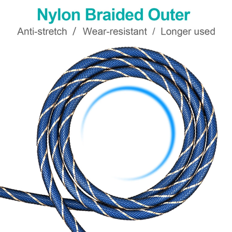Cable de Audio óptico de malla tejida de nailon con enchufe giratorio de 360 grados en ángulo recto ajustable giratorio de 90 grados EMK, 1m(Blue), 1.5m(Blue), 2m(Blue), 3m(Blue), 5m(Blue), 8m(Blue), 10m(Blue), 15m(Blue), 20m(Blue), 25m(Blue), 30m(Blue)