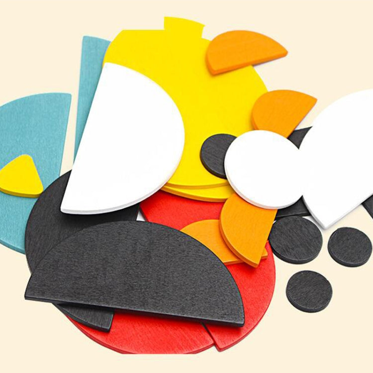 Rompecabezas creativo Montessori divertido para niños, juguetes para bebés, educación temprana, rompecabezas multifuncional DIY Tangram