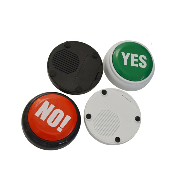 3 PCS Party Knowledge Quiz Game Electronic Squeeze Sound Box Respuesta Juguete, Green YES, Red NO, Blue SORRY, Red with Light BULLSHIT, Daren show, Laugh and Cry