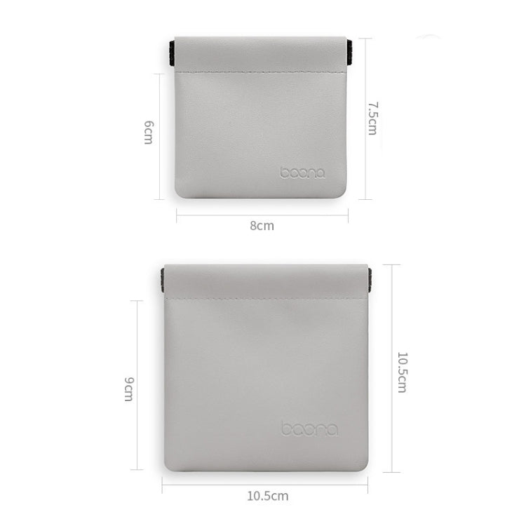 2 PCS Baona Bolsa de almacenamiento de cable de datos para auriculares Mini bolsa portátil para auriculares en disco U, Small, Large