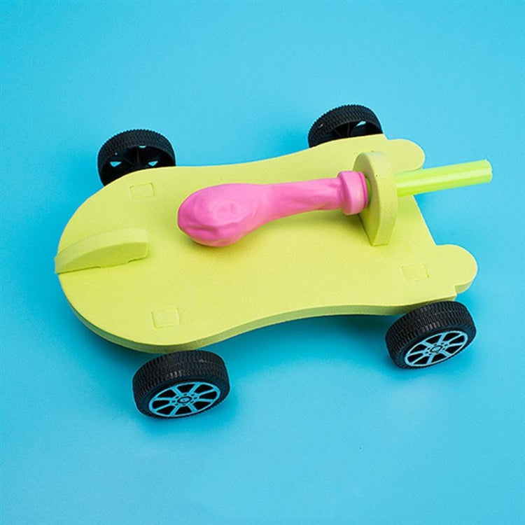 3 uds DIY globo retroceso coche creativo científico niños educativo reacción coche