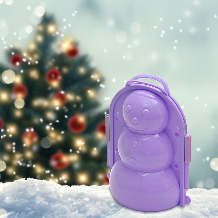 Herramienta de nieve gruesa para invierno, modelo de muñeco de nieve 3D de simulación, juguetes para niños, entrega de colores aleatorios, Snowman