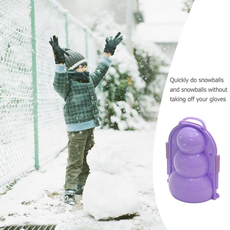 Herramienta de nieve gruesa para invierno, modelo de muñeco de nieve 3D de simulación, juguetes para niños, entrega de colores aleatorios, Snowman