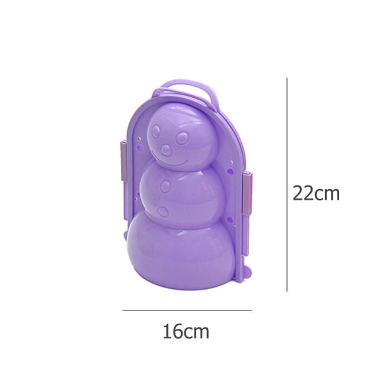 Herramienta de nieve gruesa para invierno, modelo de muñeco de nieve 3D de simulación, juguetes para niños, entrega de colores aleatorios, Snowman