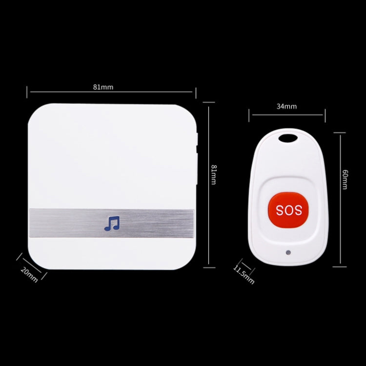 Timbre de control remoto inalámbrico CACAZI C1 Smart Home, US Plug, EU Plug, UK Plug