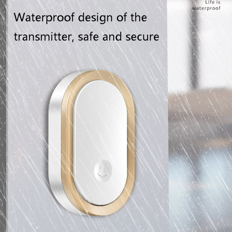 CACAZI A99 Timbre de control remoto inteligente para el hogar Buscapersonas para personas mayores, US Plug, EU Plug, UK Plug
