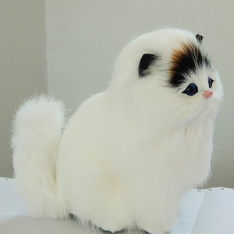 Simulación de modelo animal, juguete de gato de peluche de simulación, se llamará gato