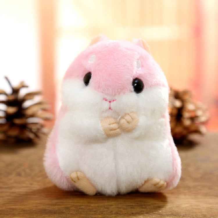 Lindo hámster llavero bolsa colgante muñeco de peluche