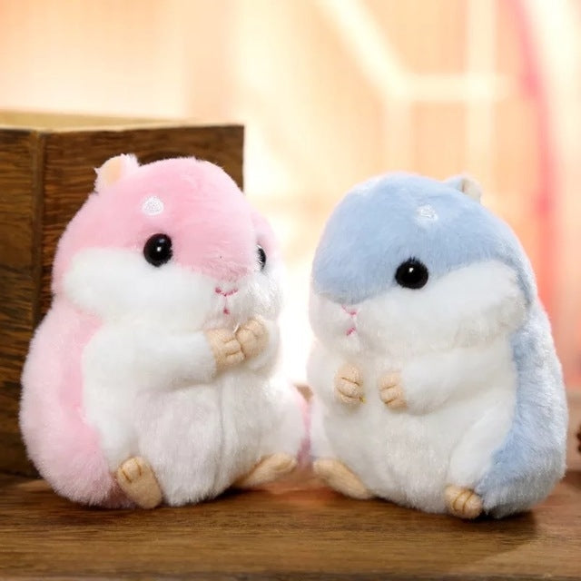 Lindo hámster llavero bolsa colgante muñeco de peluche