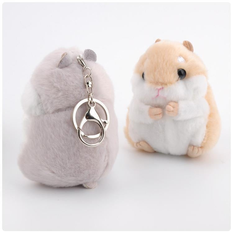 Lindo hámster llavero bolsa colgante muñeco de peluche