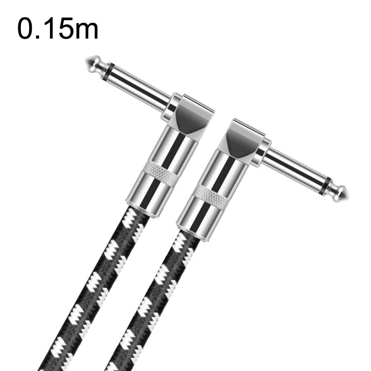 Cable de guitarra de 6,35mm con cabezal acodado, núcleo de cobre sin oxígeno, TS, Cable grande de dos núcleos, 2 cabezales acodados, 0.15m, 0.3m, 0.5m, 1m, 1.5m, 2m, 3m, 5m, 8m, 10m
