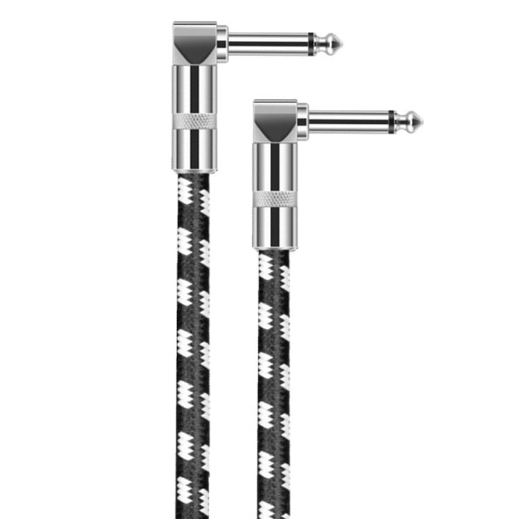 Cable de guitarra de 6,35mm con cabezal acodado, núcleo de cobre sin oxígeno, TS, Cable grande de dos núcleos, 2 cabezales acodados, 0.15m, 0.3m, 0.5m, 1m, 1.5m, 2m, 3m, 5m, 8m, 10m