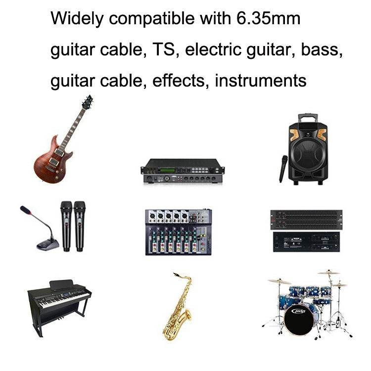 Cable de guitarra de 6,35mm con cabezal acodado, núcleo de cobre sin oxígeno, TS, Cable grande de dos núcleos, 2 cabezales acodados, 0.15m, 0.3m, 0.5m, 1m, 1.5m, 2m, 3m, 5m, 8m, 10m