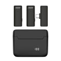 Micrófono inalámbrico Lavalier con cancelación de ruido y estuche de carga, S13 Dual Microphone Black USB-C/Type-C Interface, S13 Dual Microphone Black 8 Pin Interface, S13 One To Two Yellow Case USB-C/Type-C Interface