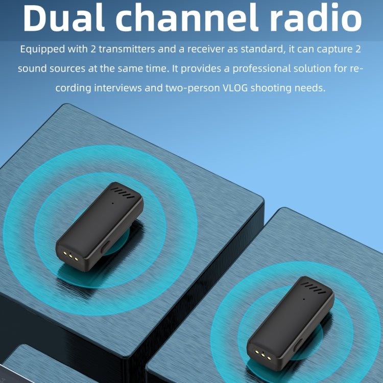 Micrófono inalámbrico Lavalier con cancelación de ruido y estuche de carga, S13 Dual Microphone Black USB-C/Type-C Interface, S13 Dual Microphone Black 8 Pin Interface, S13 One To Two Yellow Case USB-C/Type-C Interface