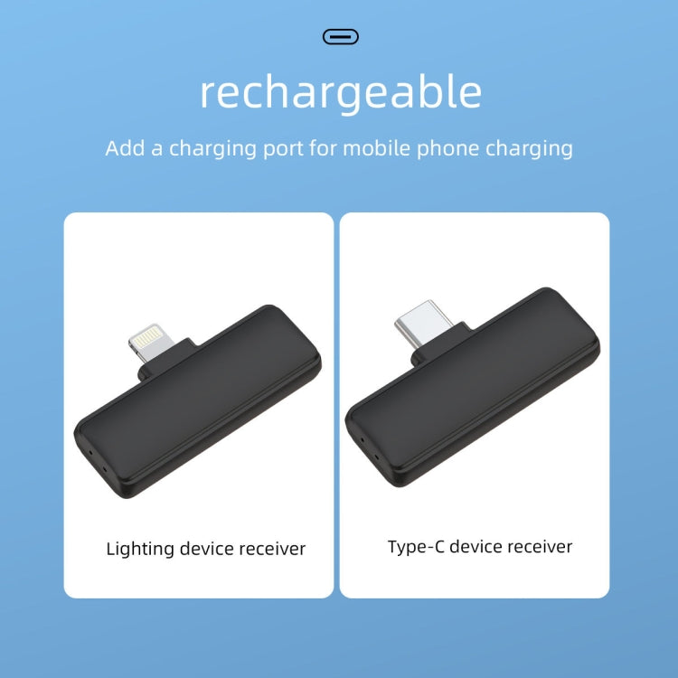 Micrófono inalámbrico Lavalier con cancelación de ruido y estuche de carga, S13 Dual Microphone Black USB-C/Type-C Interface, S13 Dual Microphone Black 8 Pin Interface, S13 One To Two Yellow Case USB-C/Type-C Interface