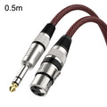 Red roja y negra TRS 6,35mm macho a Caron micrófono hembra Cable de equilibrio XLR, 0.5m, 1m, 1.8m, 3m, 5m, 8m, 10m, 12m, 15m, 20m, 25m, 30m