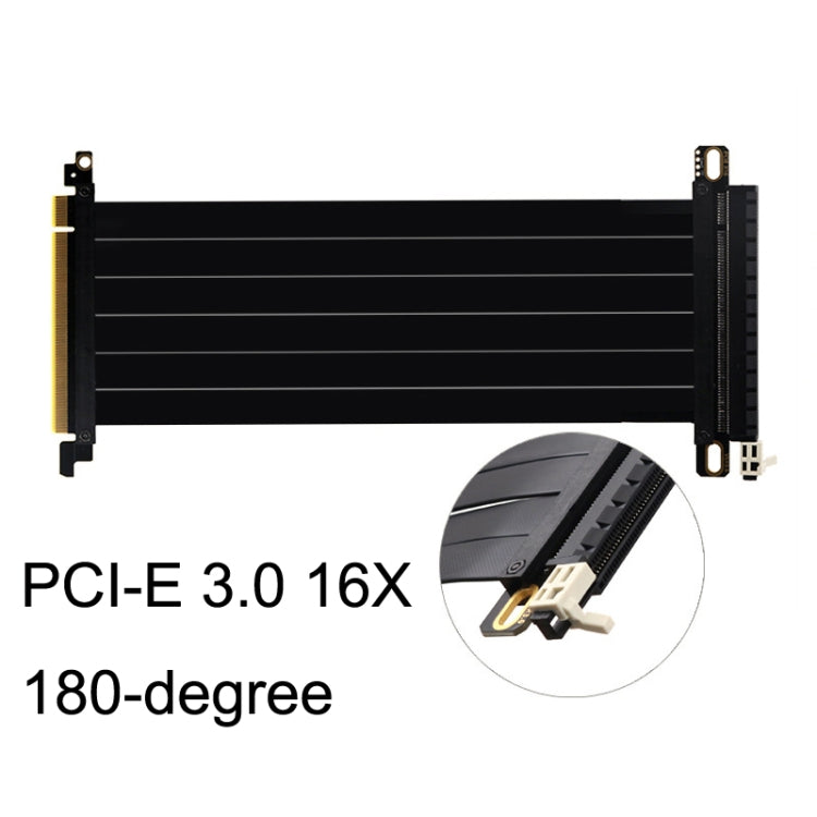 Cable adaptador de cable de extensión de tarjeta gráfica PCI-E 3.0 16X 180 grados, longitud:, 10cm, 15cm, 20cm, 25cm, 30cm