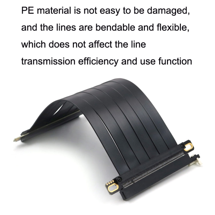 Cable adaptador de cable de extensión de tarjeta gráfica PCI-E 3.0 16X 180 grados, longitud:, 10cm, 15cm, 20cm, 25cm, 30cm