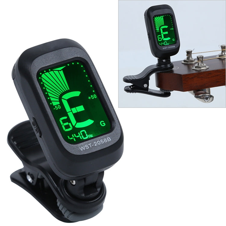 Afinador electrónico de capo para guitarra Little Angel WST-2058B, 5×3.7×2.7cm