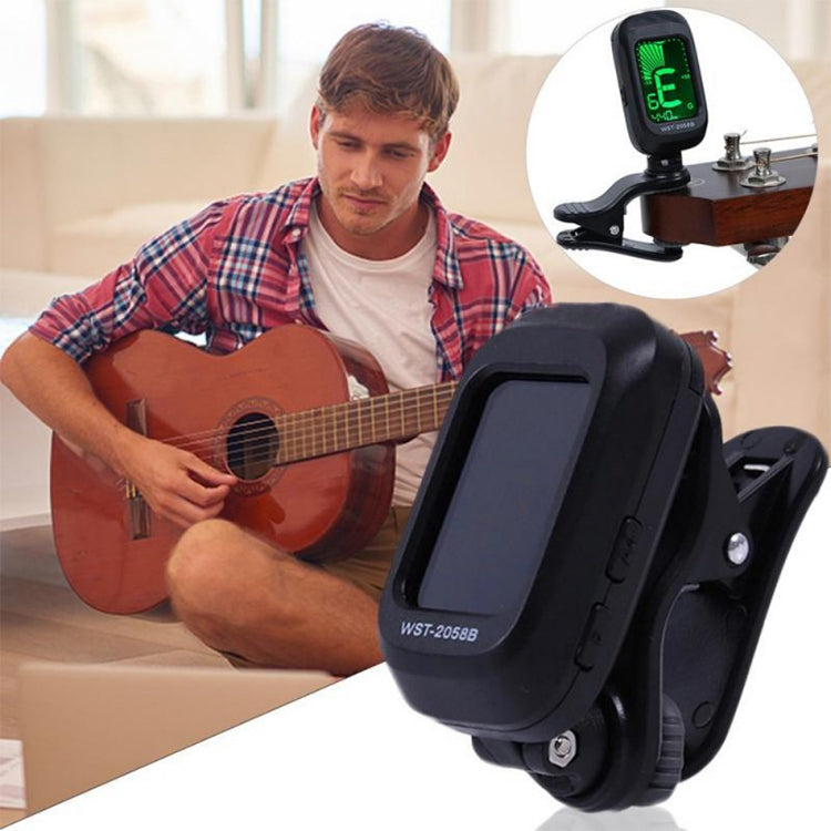 Afinador electrónico de capo para guitarra Little Angel WST-2058B, 5×3.7×2.7cm