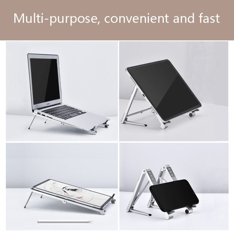 Oatsbasf 03040 Soporte de metal para mini portátil Soporte plegable de refrigeración para computadora de aleación de aluminio