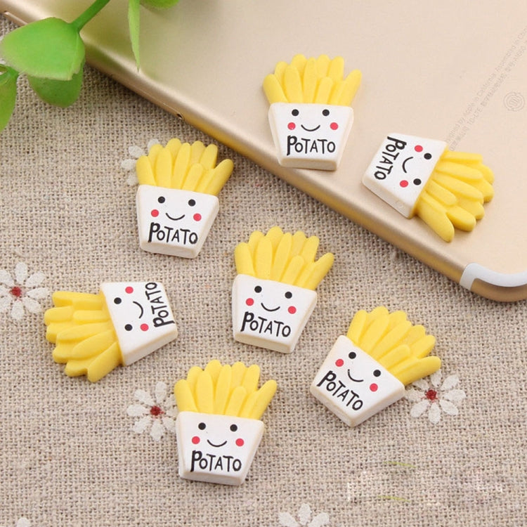 10 PCS Papas fritas Resina Niños Accesorios DIY, 10 PCS DIY French Fries