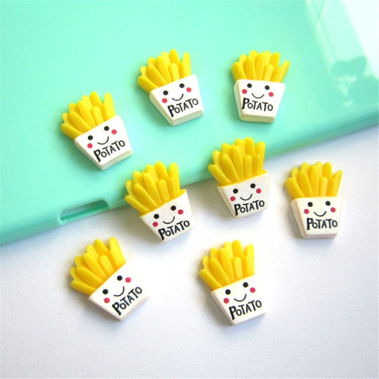 10 PCS Papas fritas Resina Niños Accesorios DIY, 10 PCS DIY French Fries