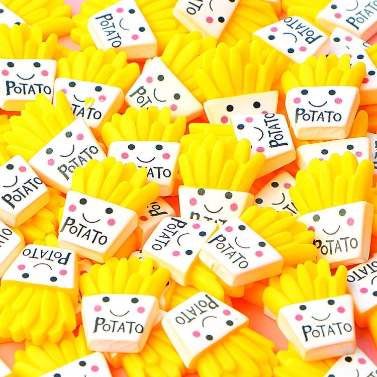 10 PCS Papas fritas Resina Niños Accesorios DIY, 10 PCS DIY French Fries