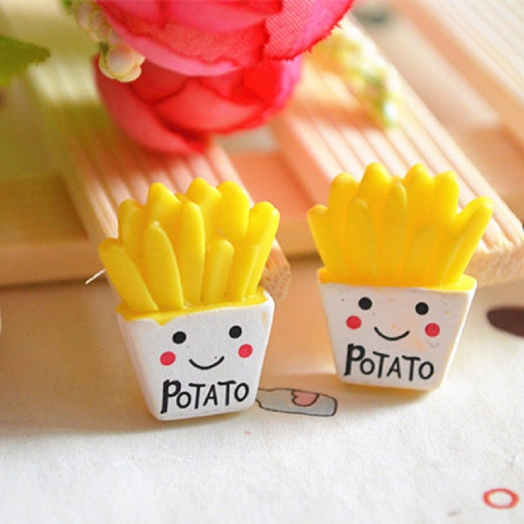 10 PCS Papas fritas Resina Niños Accesorios DIY, 10 PCS DIY French Fries