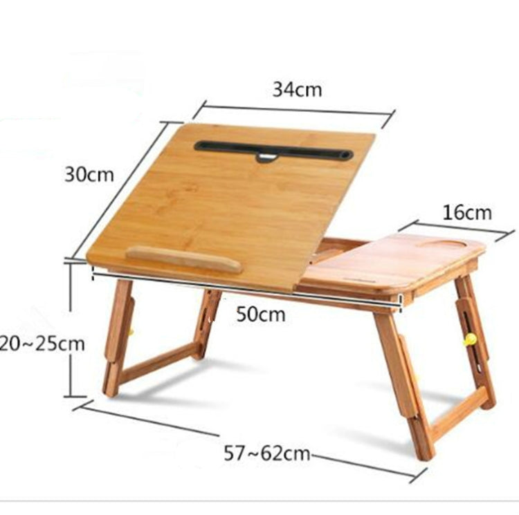 Nanzhu Mesa plegable para computadora, cama, ranura para tarjeta, mesa para computadora portátil, escritorio para computadora con elevación perezosa simple, Small 50cm, Medium 54cm, Large 72cm