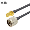 Cable adaptador coaxial RP-SMA hembra a N macho RG58, RP-SMA Female To N Male 0.5m, RP-SMA Female To N Male 1m, RP-SMA Female To N Male 1.5m, RP-SMA Female To N Male 3m, RP-SMA Female To N Male 5m, RP-SMA Female To N Male 10m