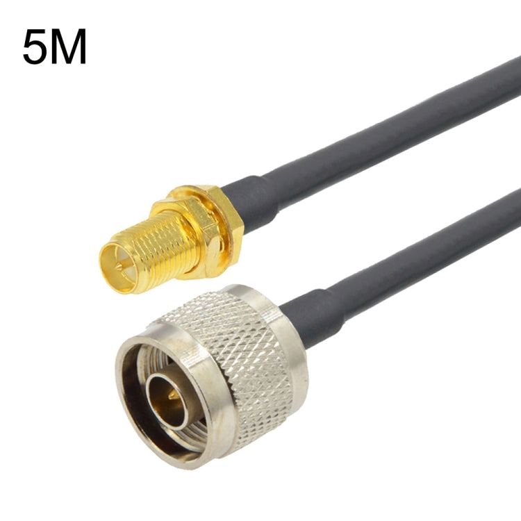 Cable adaptador coaxial RP-SMA hembra a N macho RG58, RP-SMA Female To N Male 0.5m, RP-SMA Female To N Male 1m, RP-SMA Female To N Male 1.5m, RP-SMA Female To N Male 3m, RP-SMA Female To N Male 5m, RP-SMA Female To N Male 10m