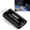 Tarjeta de captura de vídeo HDMI Caja de grabación en vivo Caja adaptadora de captura de vídeo, USB 2.0