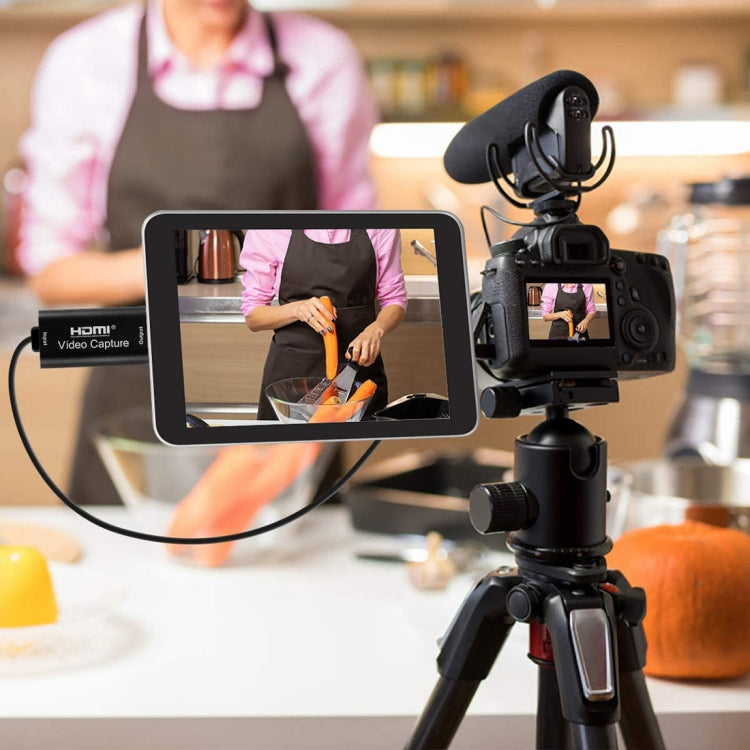 Tarjeta de captura de vídeo HDMI Caja de grabación en vivo Caja adaptadora de captura de vídeo, USB 2.0