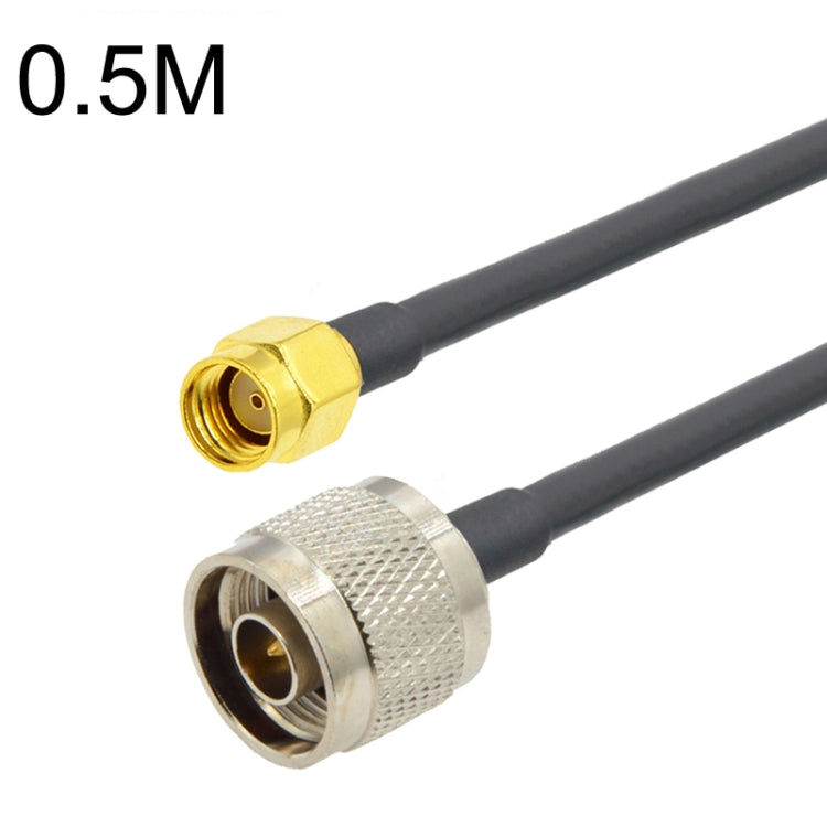 Cable adaptador coaxial RP-SMA macho a N macho RG58, RP-SMA Male to N Male 0.5m, RP-SMA Male to N Male 1m, RP-SMA Male to N Male 1.5m, RP-SMA Male to N Male 3m, RP-SMA Male to N Male 5m, RP-SMA Male to N Male10m