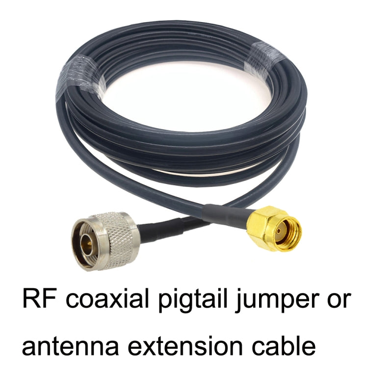 Cable adaptador coaxial RP-SMA macho a N macho RG58, RP-SMA Male to N Male 0.5m, RP-SMA Male to N Male 1m, RP-SMA Male to N Male 1.5m, RP-SMA Male to N Male 3m, RP-SMA Male to N Male 5m, RP-SMA Male to N Male10m