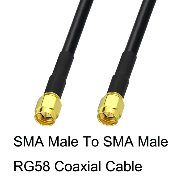 Cable adaptador coaxial SMA macho a SMA macho RG58, SMA Male To SMA Male 0.5m, SMA Male To SMA Male 1m, SMA Male To SMA Male 1.5m, SMA Male To SMA Male 3m, SMA Male To SMA Male 5m, SMA Male To SMA Male 10m