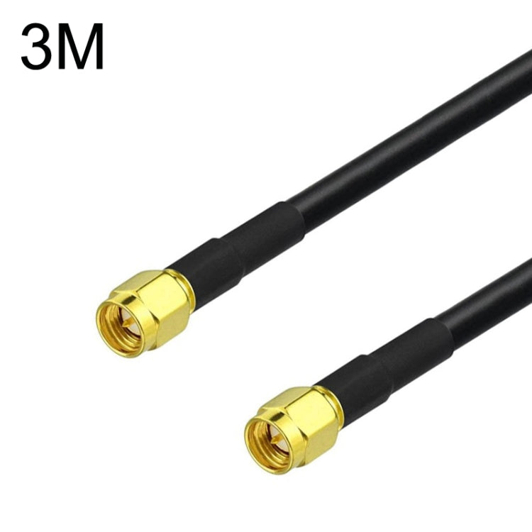Cable adaptador coaxial SMA macho a SMA macho RG58, SMA Male To SMA Male 0.5m, SMA Male To SMA Male 1m, SMA Male To SMA Male 1.5m, SMA Male To SMA Male 3m, SMA Male To SMA Male 5m, SMA Male To SMA Male 10m