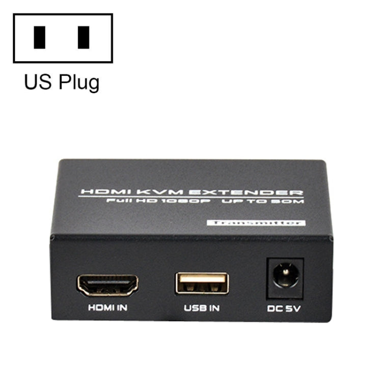 FJGEAR FJ-HKV50 HDMI+USB a KVM 1080P IP 50M Extensor, FJ-HKV50 US Plug, FJ-HKV50 EU Plug