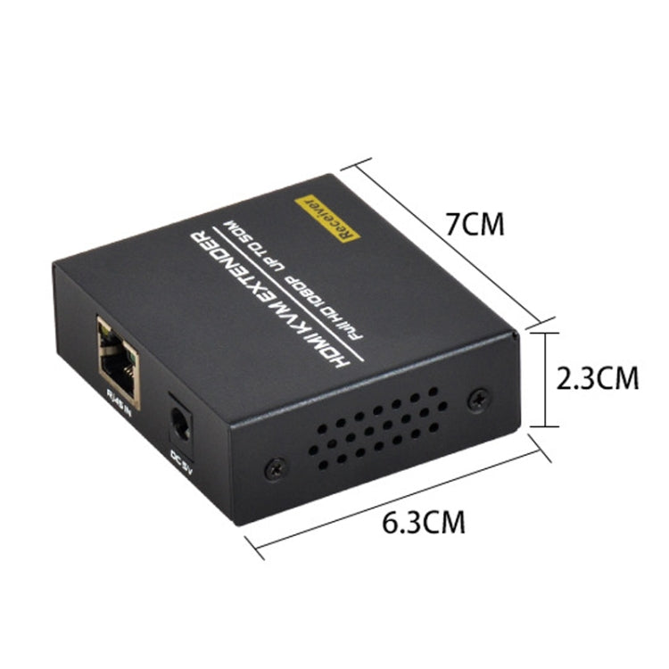 FJGEAR FJ-HKV50 HDMI+USB a KVM 1080P IP 50M Extensor, FJ-HKV50 US Plug, FJ-HKV50 EU Plug
