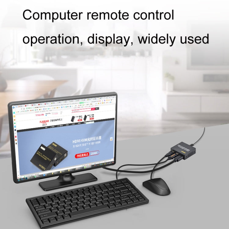 FJGEAR FJ-HKV50 HDMI+USB a KVM 1080P IP 50M Extensor, FJ-HKV50 US Plug, FJ-HKV50 EU Plug