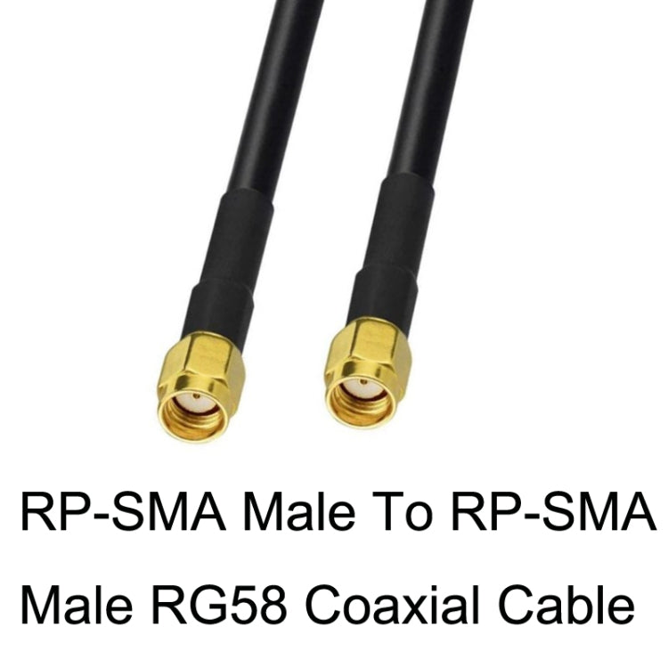 Cable adaptador coaxial RP-SMA macho a RP-SMA macho RG58, RP-SMA Male To RP-SMA Male 0.5m, RP-SMA Male To RP-SMA Male 1m, RP-SMA Male To RP-SMA Male 1.5m, RP-SMA Male To RP-SMA Male 3m, RP-SMA Male To RP-SMA Male 5m, RP-SMA Male To RP-SMA Male 10m