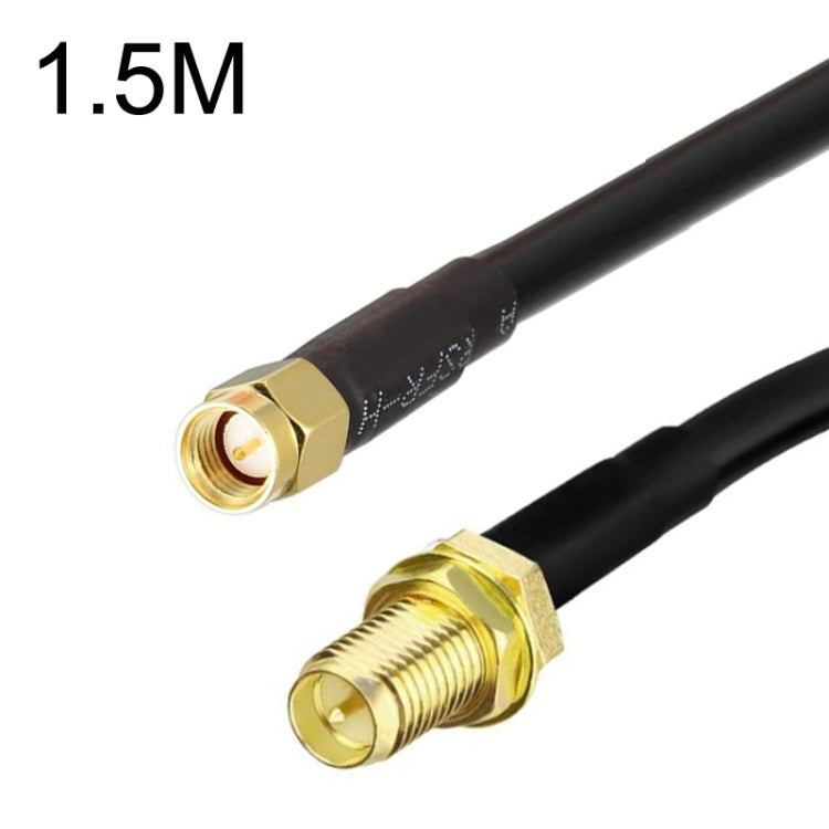 Cable adaptador coaxial SMA macho a RP-SMA hembra RG58, SMA Male To RP-SMA Female 0.5m, SMA Male To RP-SMA Female 1m, SMA Male To RP-SMA Female 1.5m, SMA Male To RP-SMA Female 3m, SMA Male To RP-SMA Female 5m, SMA Male To RP-SMA Female 10m