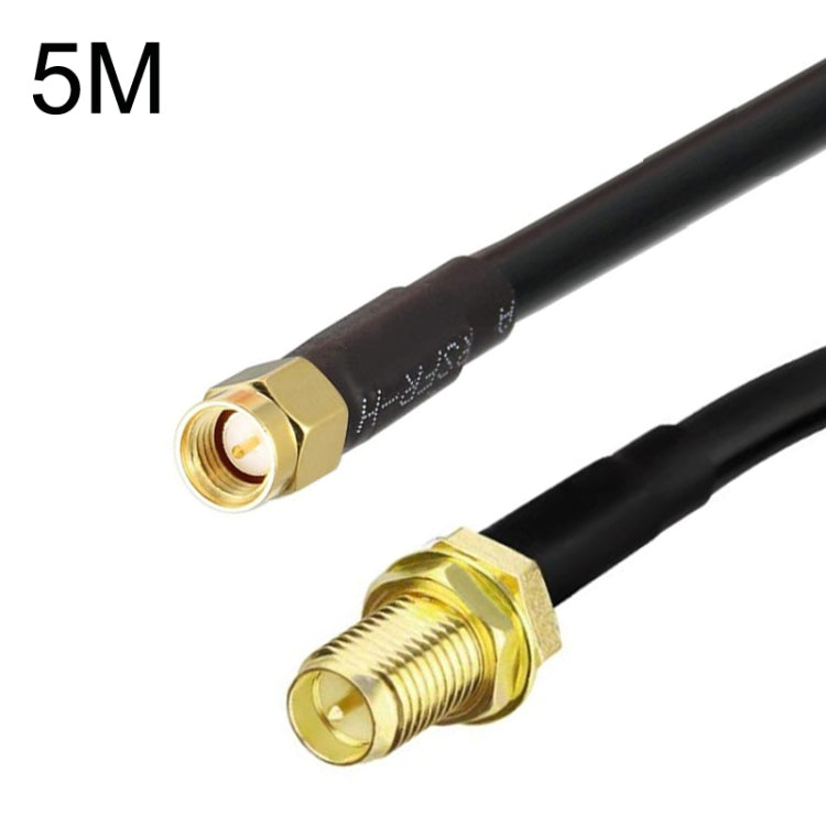Cable adaptador coaxial SMA macho a RP-SMA hembra RG58, SMA Male To RP-SMA Female 0.5m, SMA Male To RP-SMA Female 1m, SMA Male To RP-SMA Female 1.5m, SMA Male To RP-SMA Female 3m, SMA Male To RP-SMA Female 5m, SMA Male To RP-SMA Female 10m
