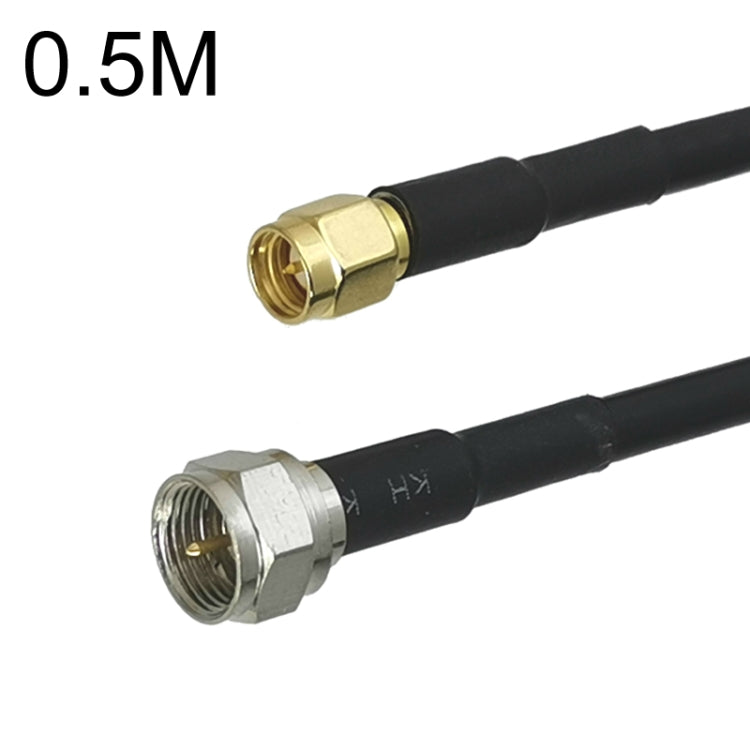 Cable adaptador coaxial SMA macho a F TV macho RG58, 0.5m, 1m, 1.5m, 3m, 5m, 10m