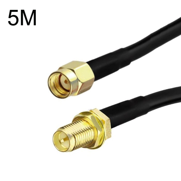 Cable adaptador coaxial RP-SMA macho a RP-SMA hembra RG58, RP-SMA Male To RP-SMA Female 0.5m, RP-SMA Male To RP-SMA Female 1m, RP-SMA Male To RP-SMA Female 1.5m, RP-SMA Male To RP-SMA Female 3m, RP-SMA Male To RP-SMA Female 5m                          ...