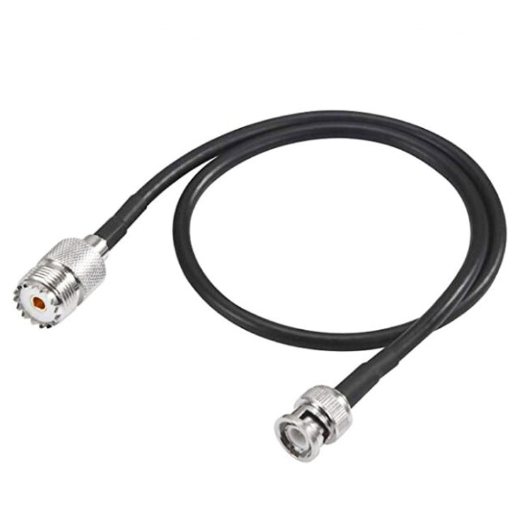 Cable adaptador coaxial BNC macho a UHF hembra RG58, 0.5m, 1m, 1.5m, 3m, 5m, 10m
