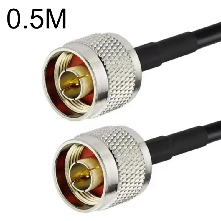 Cable adaptador coaxial N macho a N macho RG58, 0.5m, 1m, 1.5m, 3m, 5m, 10m